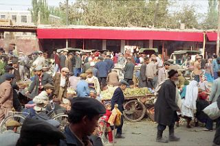59 Kashgar Sunday Market 1993 Fruit And Vegetable Market.jpg